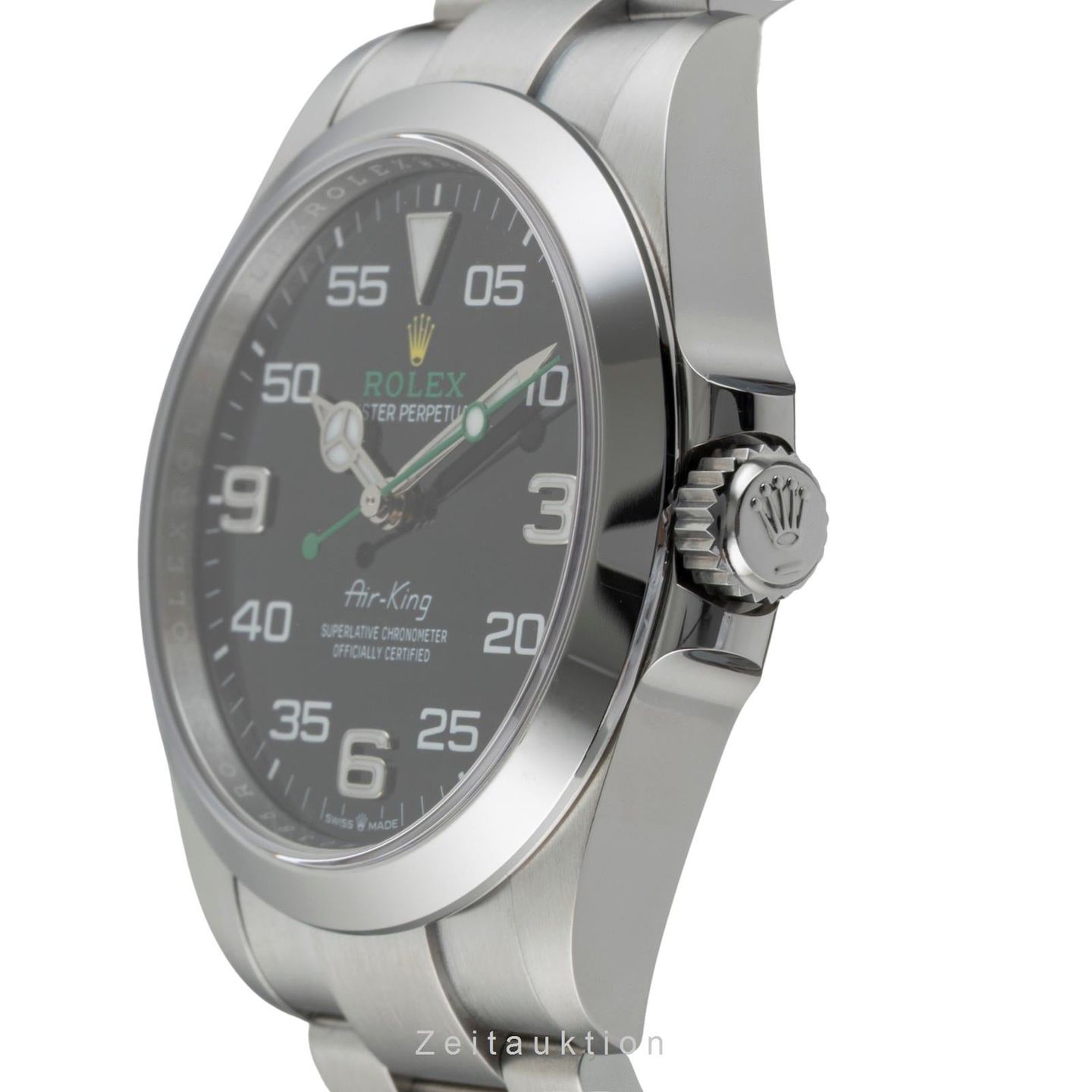 Rolex Air-King 126900 (Unknown (random serial)) - Black dial 40 mm Steel case (5/8)