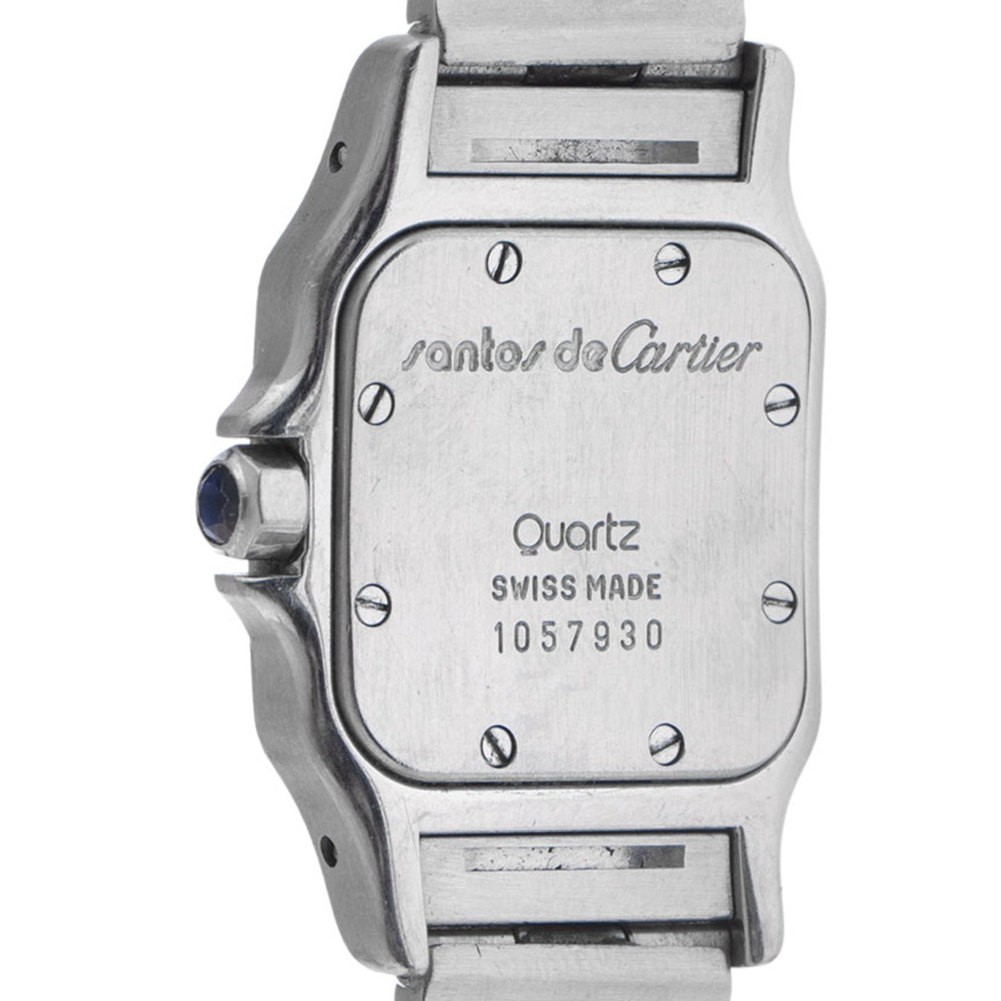Cartier Santos Galbée 1057930 (1995) - Wit wijzerplaat 24mm Goud/Staal (6/8)