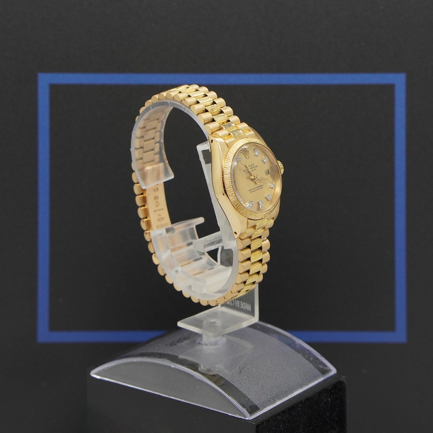 Rolex Lady-Datejust 6927 (1973) - Gold dial 26 mm Yellow Gold case (2/8)