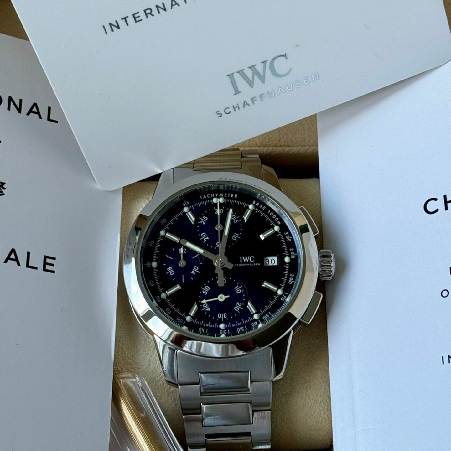 IWC Ingenieur Chronograph IW380802 (2020) - Silver dial 42 mm Steel case (7/7)