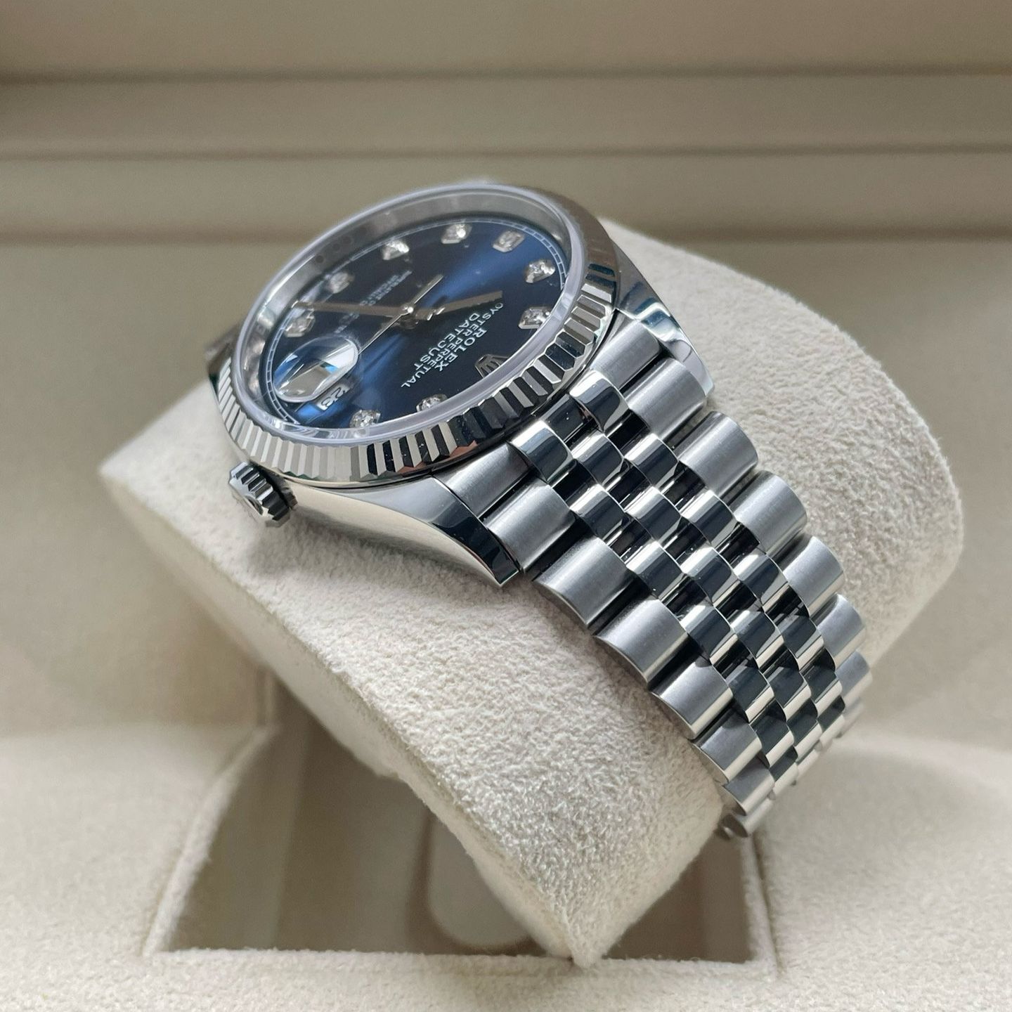 Rolex Datejust 36 126234 (2019) - Blue dial 36 mm Steel case (5/8)