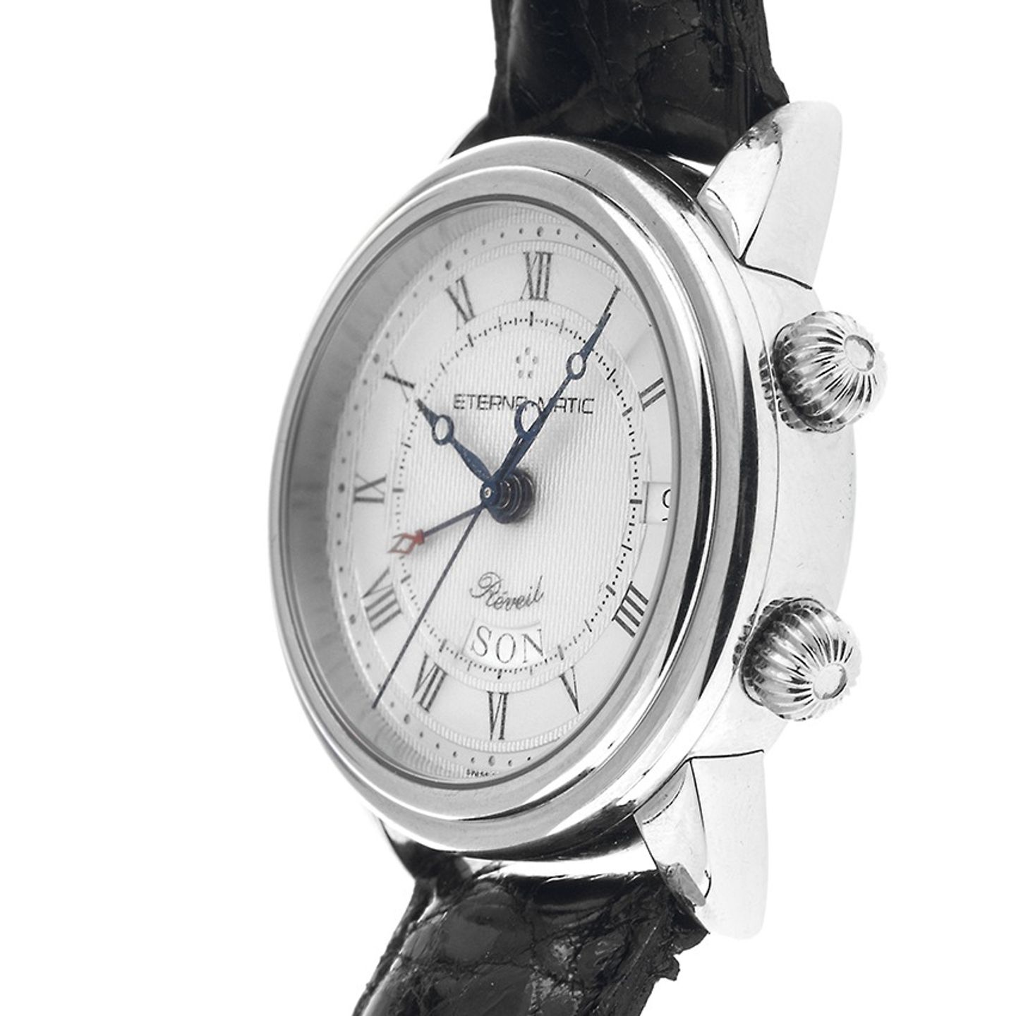 Eterna Unknown 680.8504 (1988) - Zilver wijzerplaat 37mm Staal (4/8)