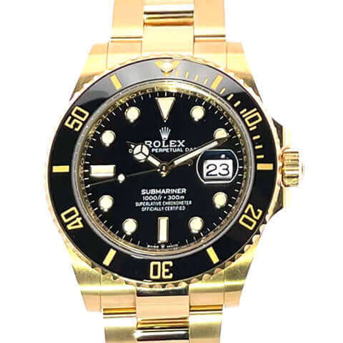 Rolex Submariner Date 126618LN (2022) - Zwart wijzerplaat 41mm Geelgoud (1/8)