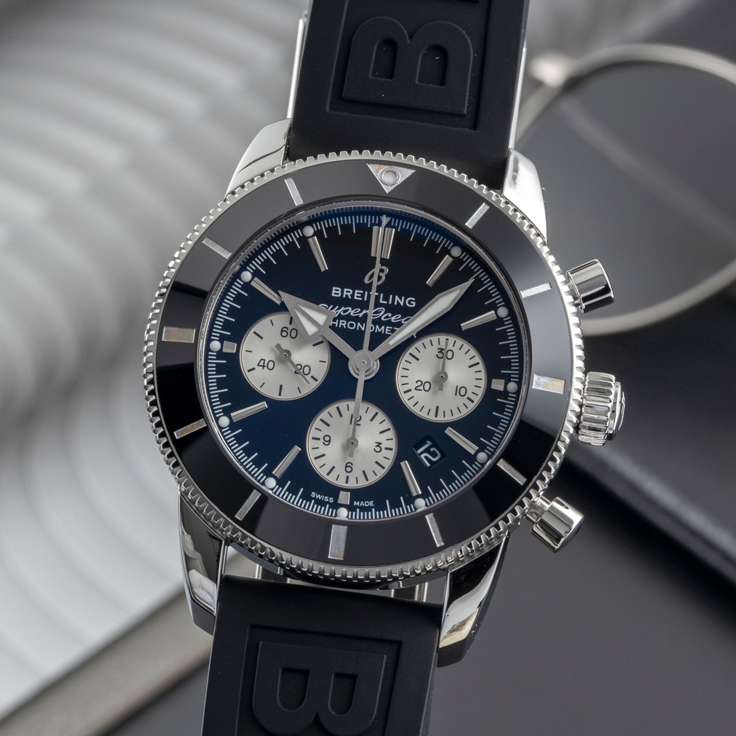 Breitling Superocean Heritage II Chronograph AB0162121B1S1 (Unknown (random serial)) - Black dial 44 mm Steel case (3/8)