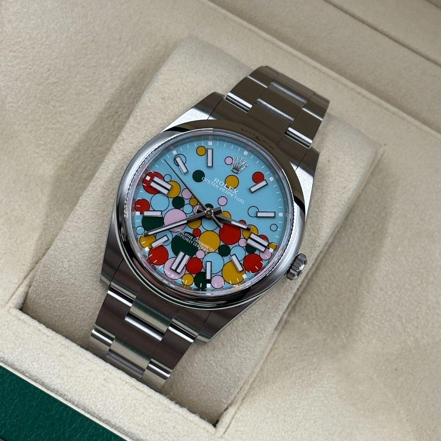 Rolex Oyster Perpetual 124300 (2024) - Blauw wijzerplaat 41mm Staal (8/8)