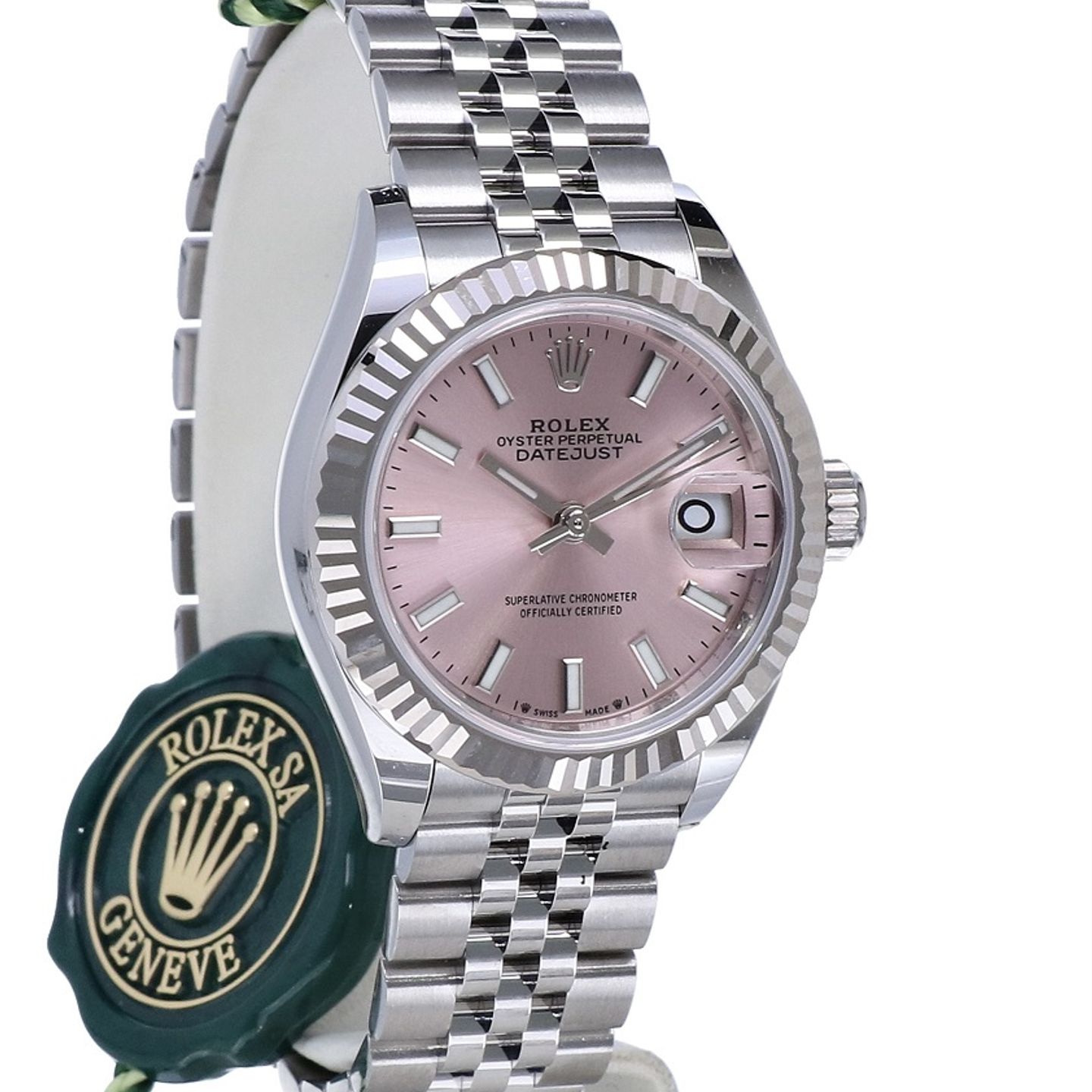 Rolex Lady-Datejust 279174 (2022) - Pink dial 28 mm Steel case (6/8)