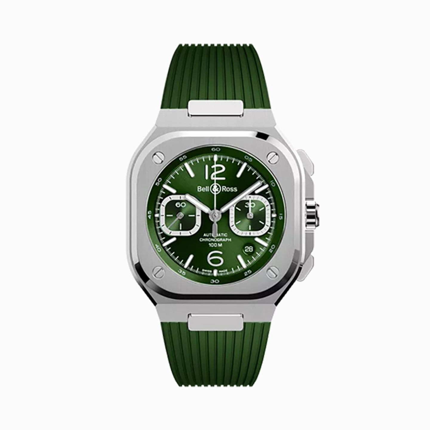 Bell & Ross BR 05 BR05C-GN-ST/SRB (2025) - Green dial 43 mm Steel case (1/1)