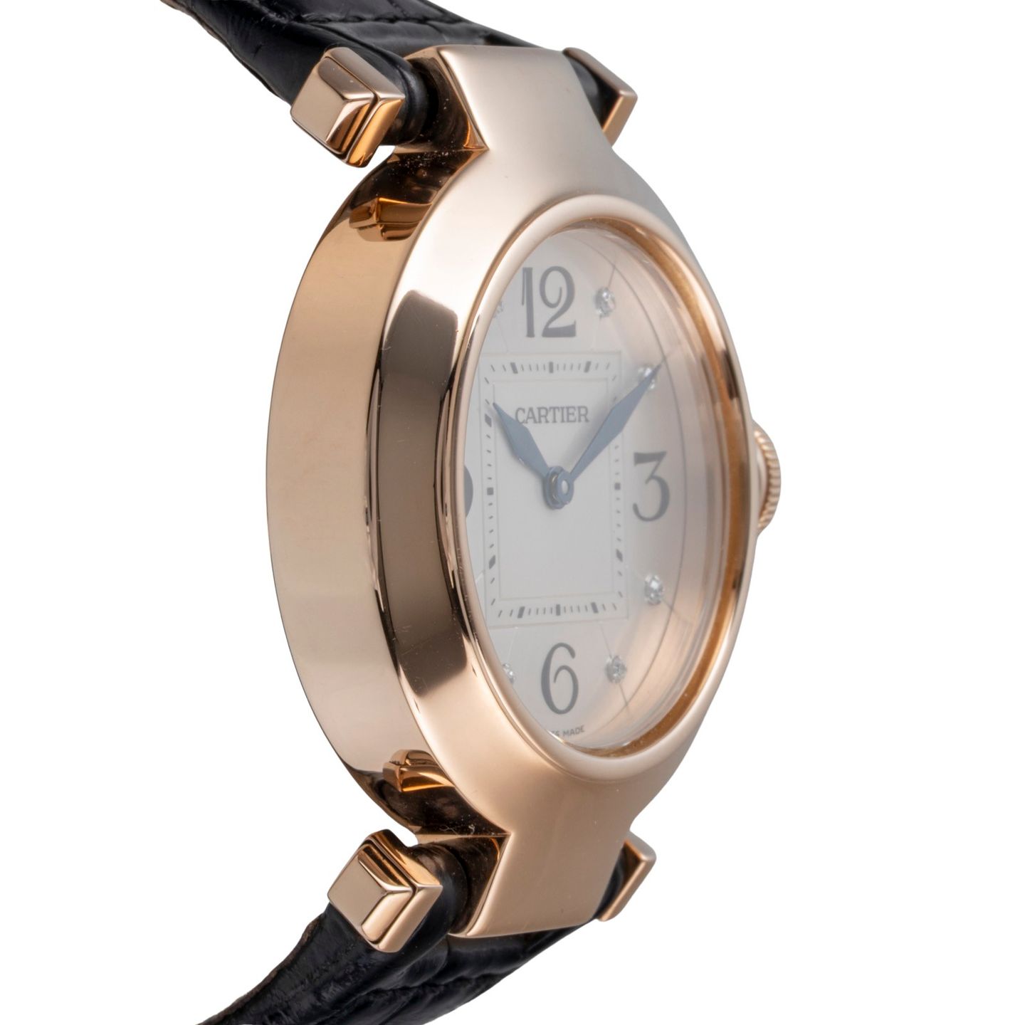 Cartier Pasha WJ11913G (Unknown (random serial)) - Silver dial 32 mm Rose Gold case (7/8)