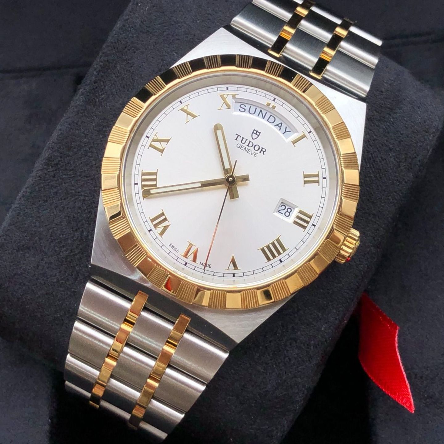 Tudor Royal 28603-0001 (2023) - Zilver wijzerplaat 41mm Staal (7/8)