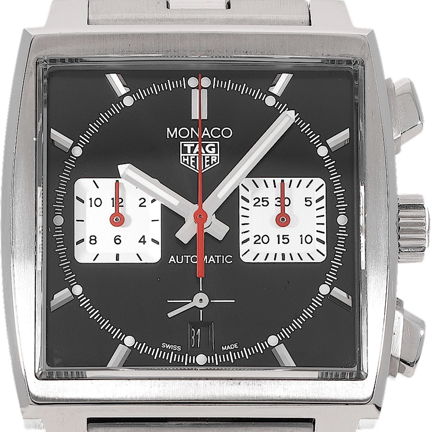 TAG Heuer Monaco CBL2113.BA0644 (2021) - Black dial 39 mm Steel case (1/5)