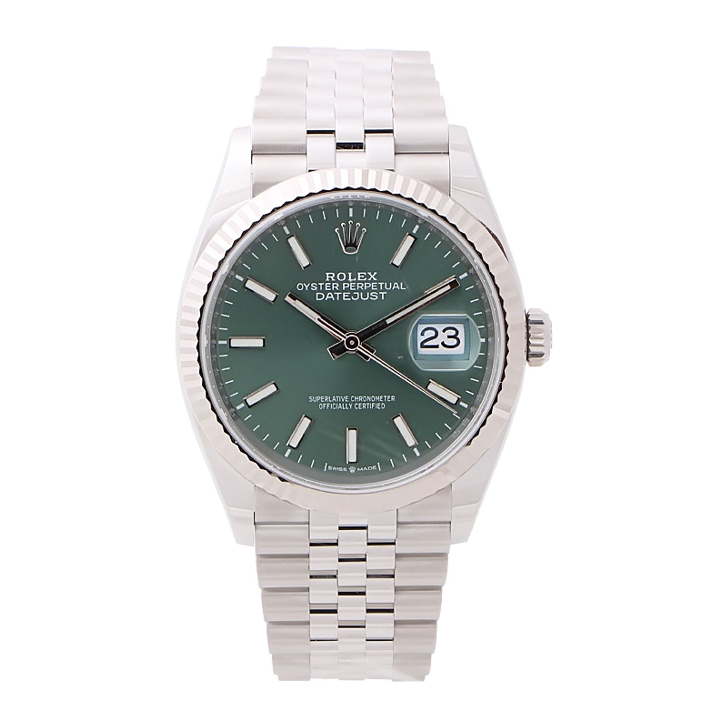 Rolex Datejust 36 126234 (2023) - Green dial 36 mm Steel case (1/4)