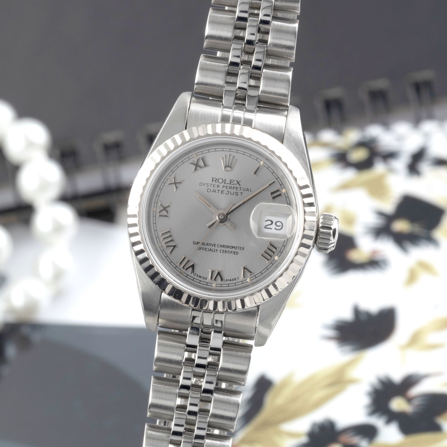 Rolex Lady-Datejust 69174 (1990) - 26mm Staal (3/8)