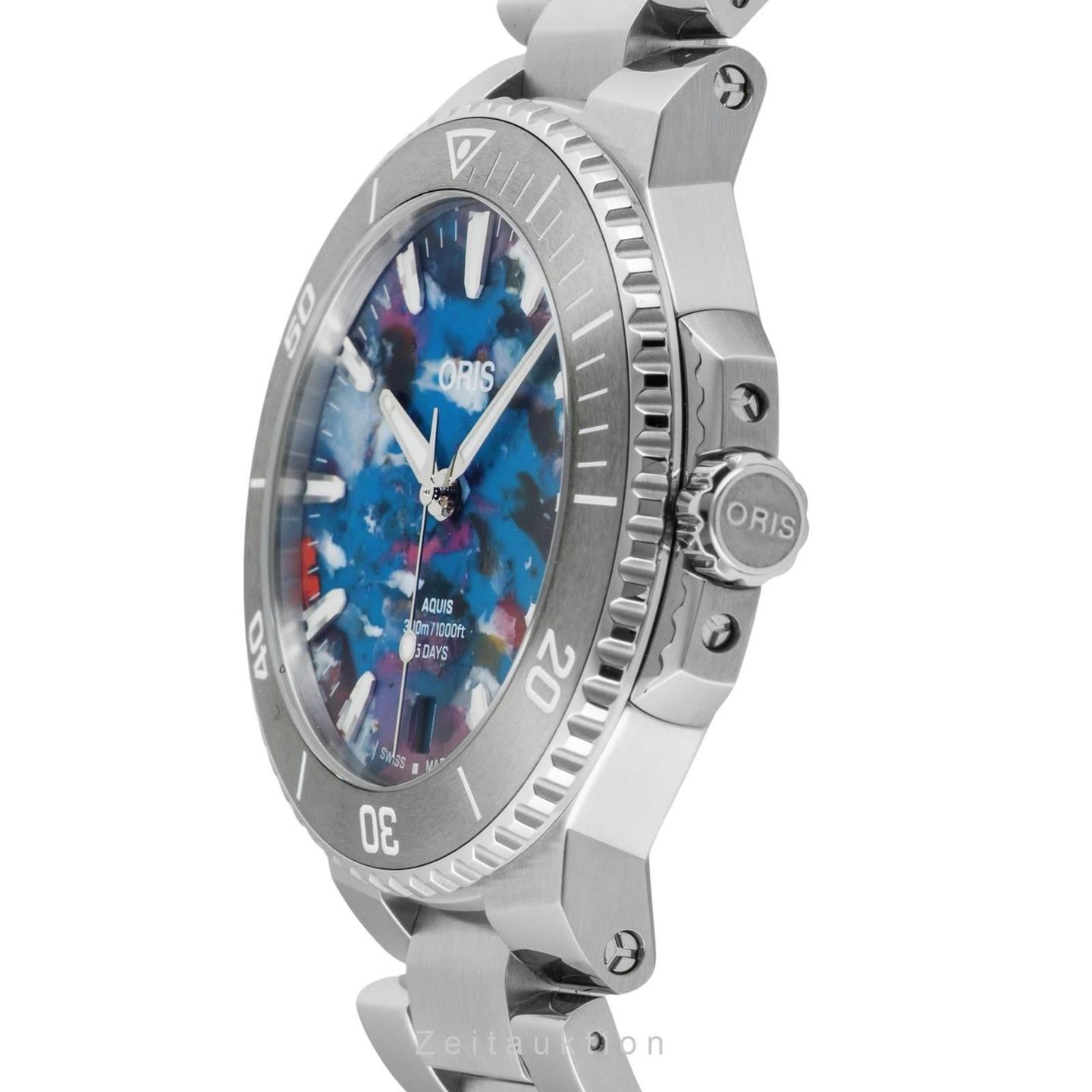Oris Aquis Date 01 400 7790 4150-07 8 23 02PEB (Onbekend (willekeurig serienummer)) - Meerkleurig wijzerplaat 44mm Staal (5/8)