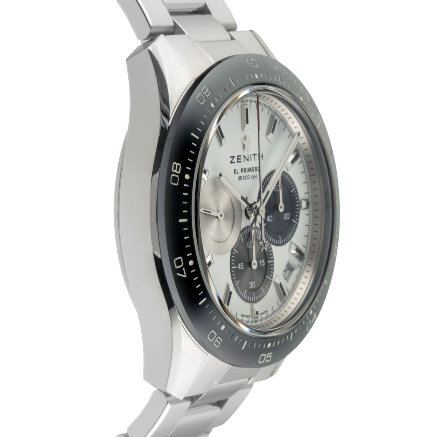 Zenith Chronomaster Sport 03.3100.3600/69.M3100 (Onbekend (willekeurig serienummer)) - Wit wijzerplaat 41mm Staal (7/8)