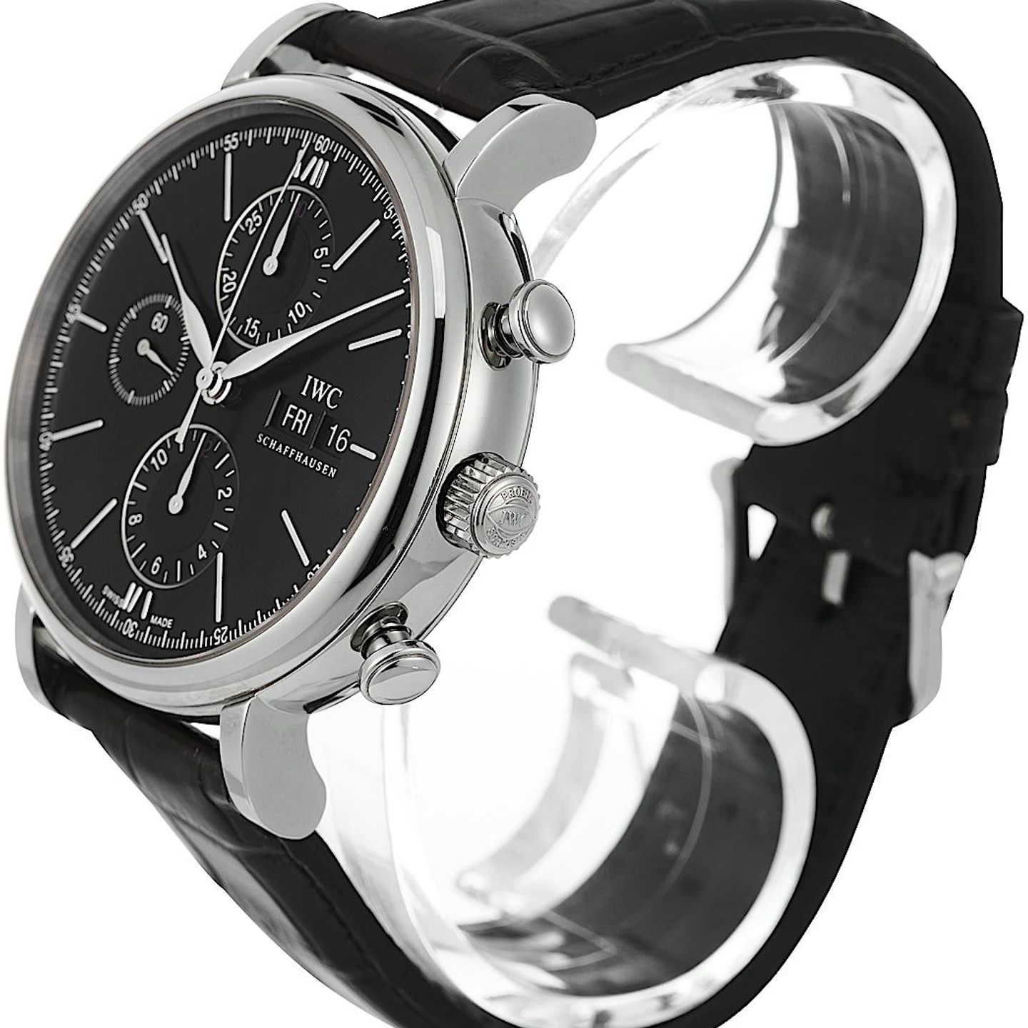 IWC Portofino Chronograph IW391029 (2025) - Black dial 42 mm Steel case (4/5)