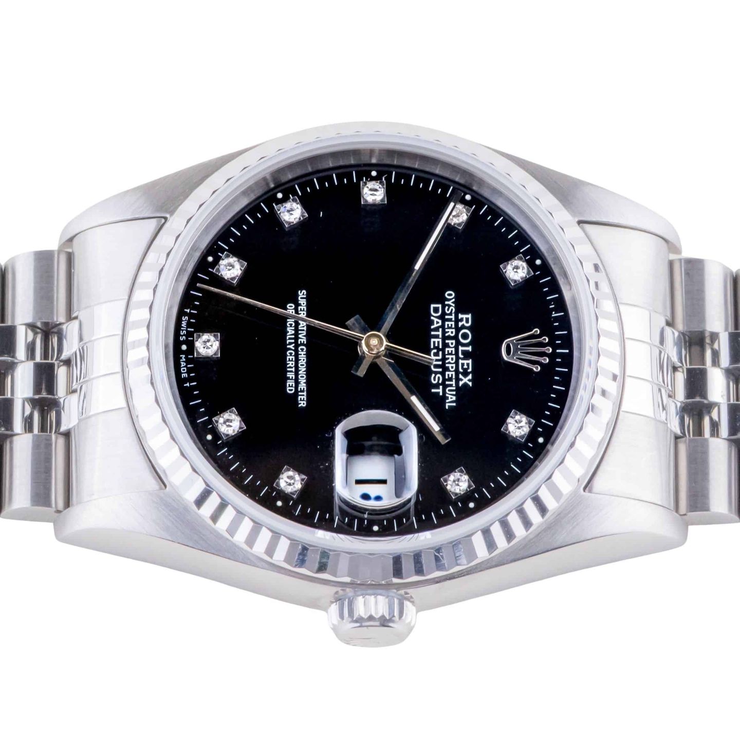 Rolex Datejust 36 16234 (1995) - Black dial 36 mm Steel case (6/8)