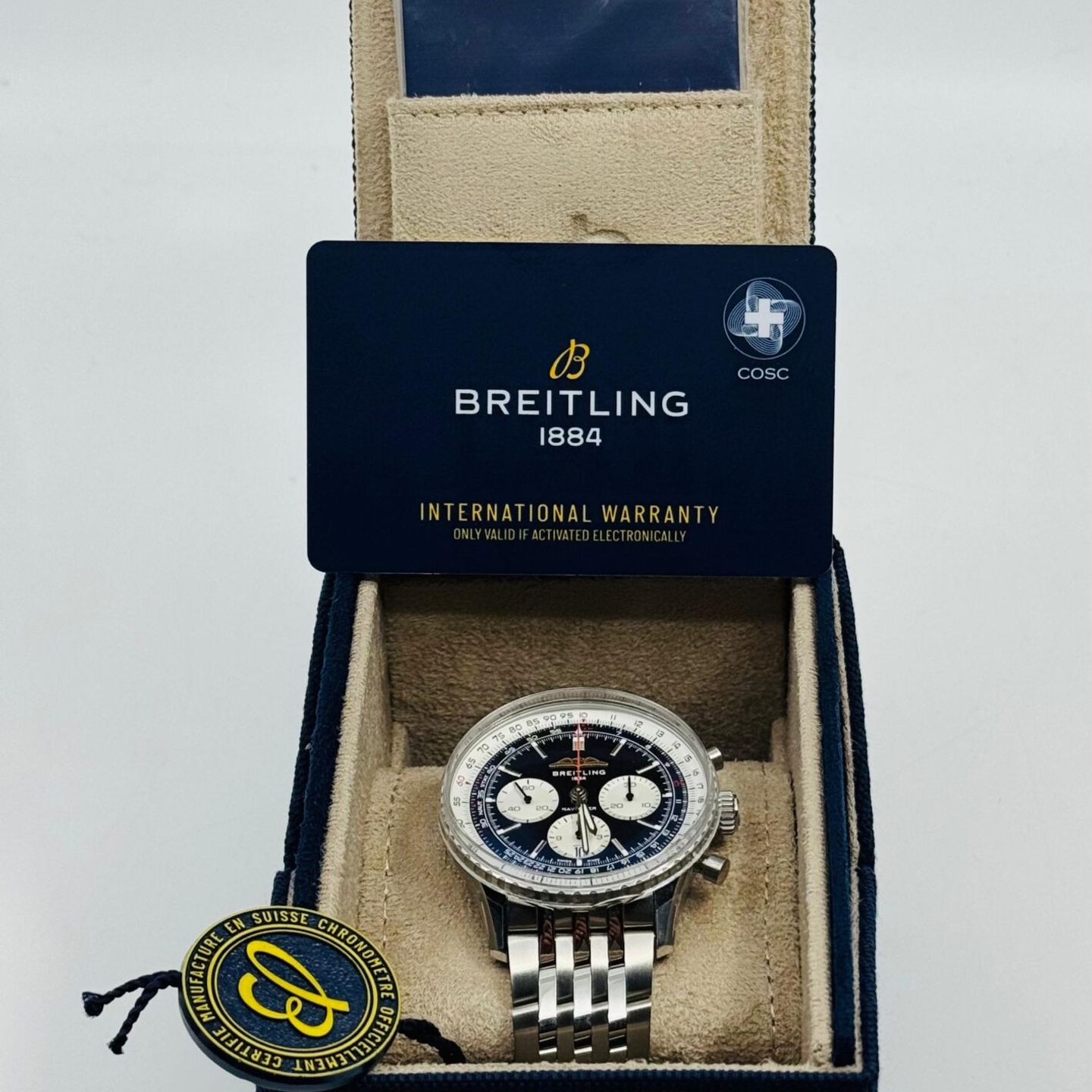 Breitling Navitimer 1 B01 Chronograph AB0138211B1A1 (2026) - Zwart wijzerplaat 43mm Staal (3/8)
