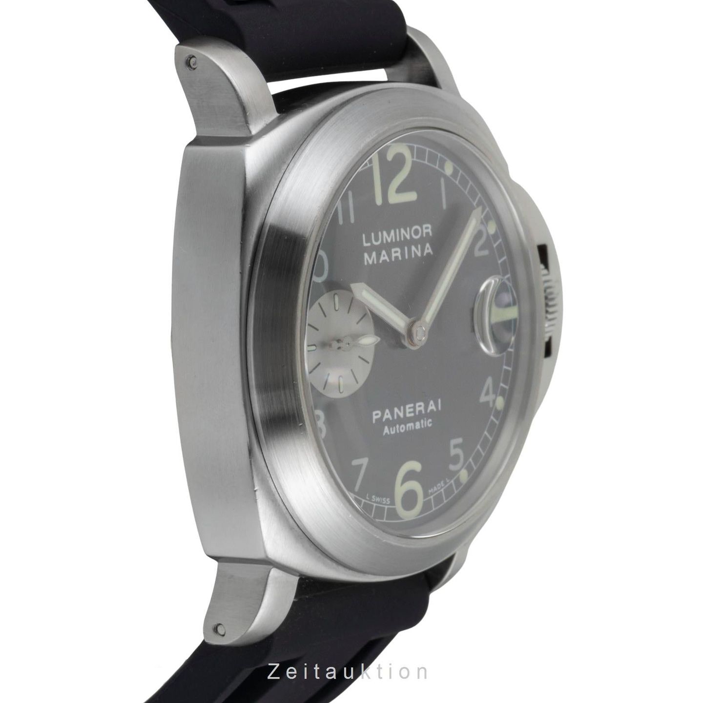 Panerai Luminor Marina Automatic PAM00086 (Unknown (random serial)) - Grey dial 47 mm Steel case (6/8)