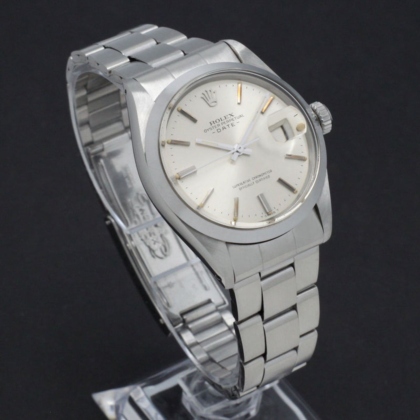 Rolex Oyster Perpetual Date 1500 (1971) - Silver dial 34 mm Steel case (3/7)