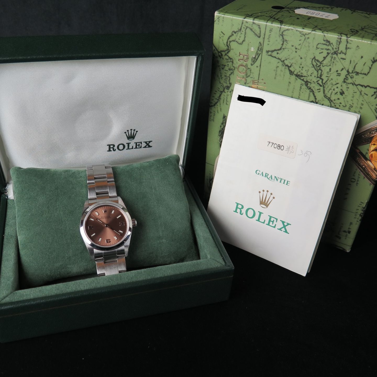 Rolex Oyster Perpetual 31 77080 (2000) - Roze wijzerplaat 31mm Staal (8/8)