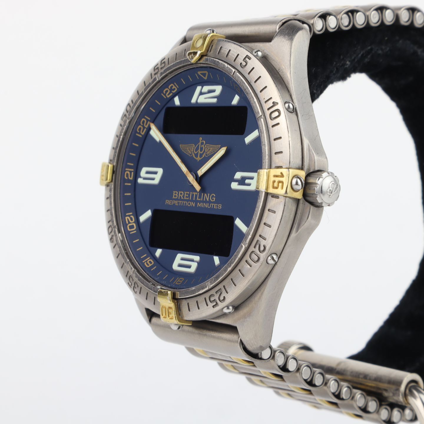 Breitling Aerospace Avantage E79362 (2005) - Blauw wijzerplaat 42mm Titanium (4/8)