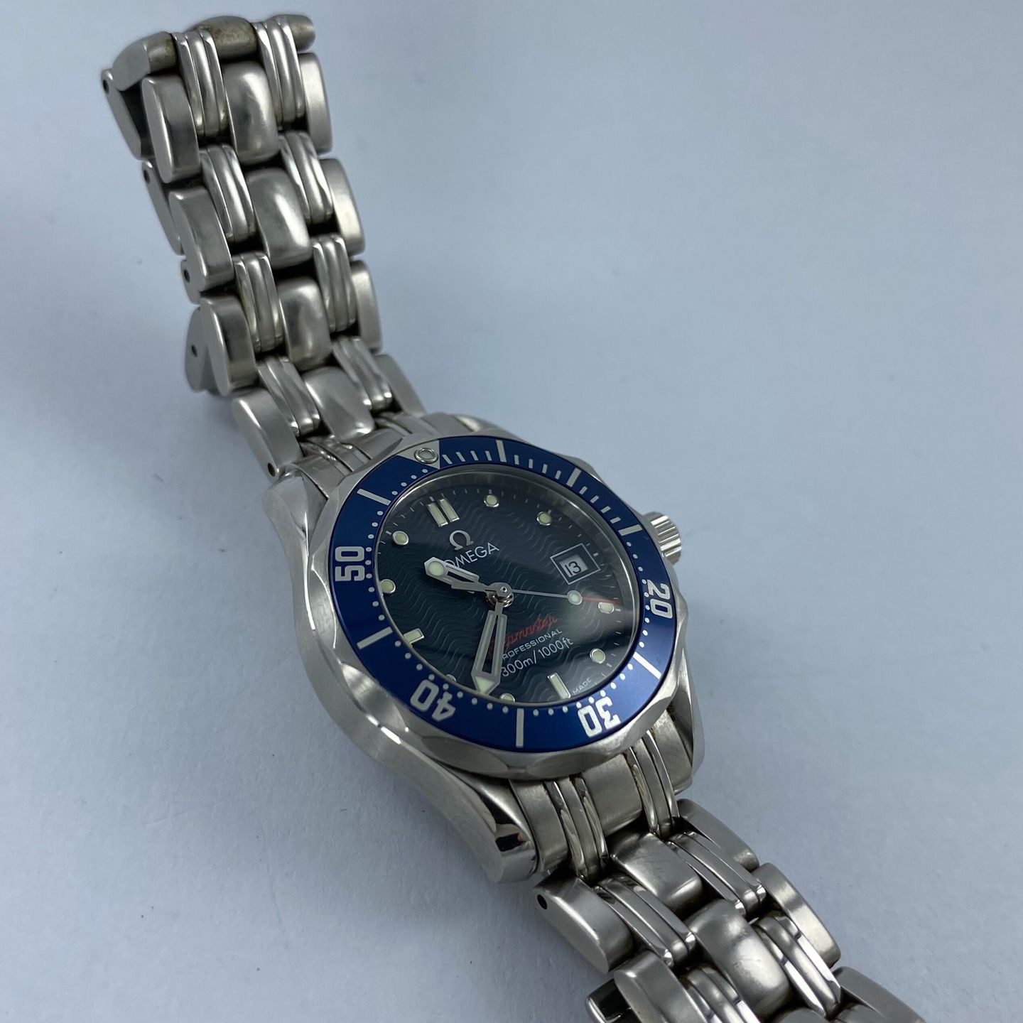 Omega Seamaster Diver 300 M 2224.80.00 (Unknown (random serial)) - Blue dial 28 mm Steel case (6/7)