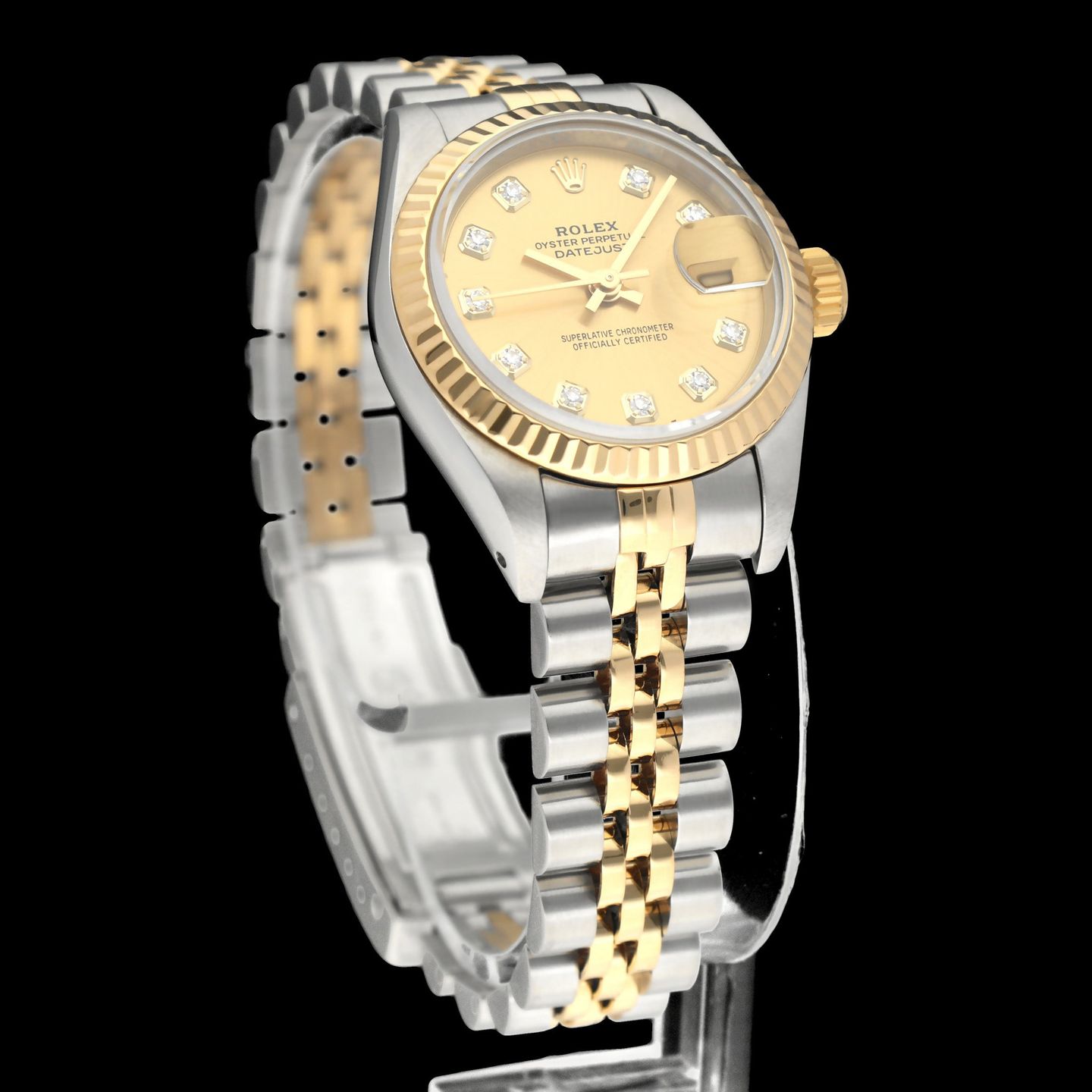 Rolex Lady-Datejust 69173G (1993) - 26mm Goud/Staal (3/8)