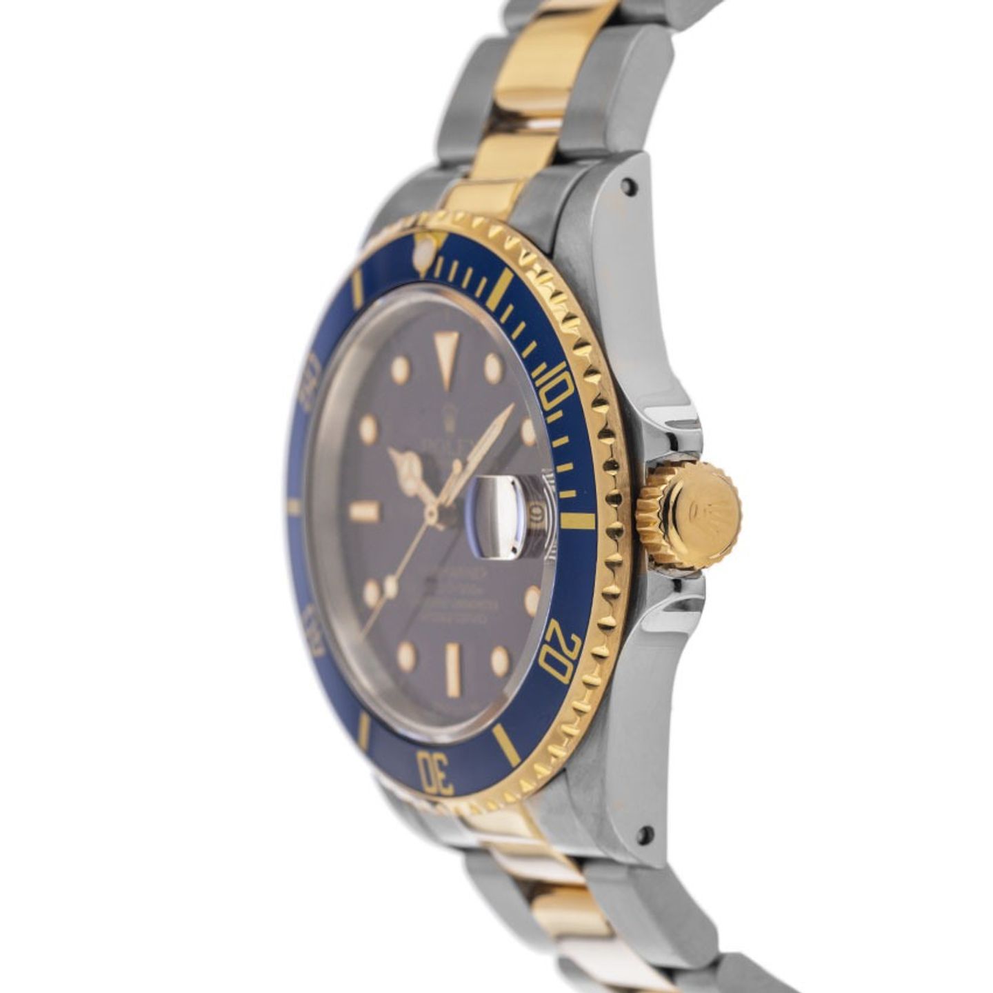 Rolex Submariner Date 16803 (1985) - Blue dial 40 mm Gold/Steel case (4/8)
