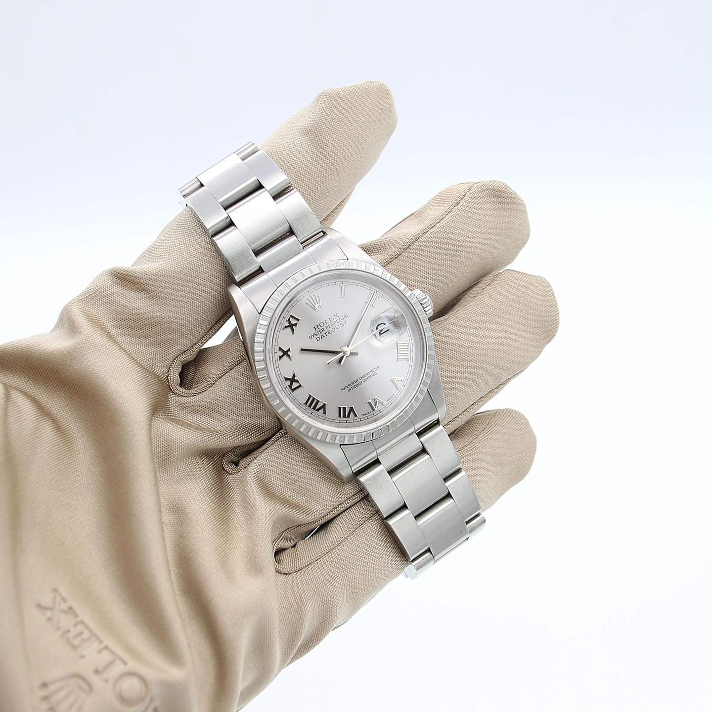 Rolex Datejust 36 16220 (Onbekend (willekeurig serienummer)) - Grijs wijzerplaat 36mm Staal (2/6)