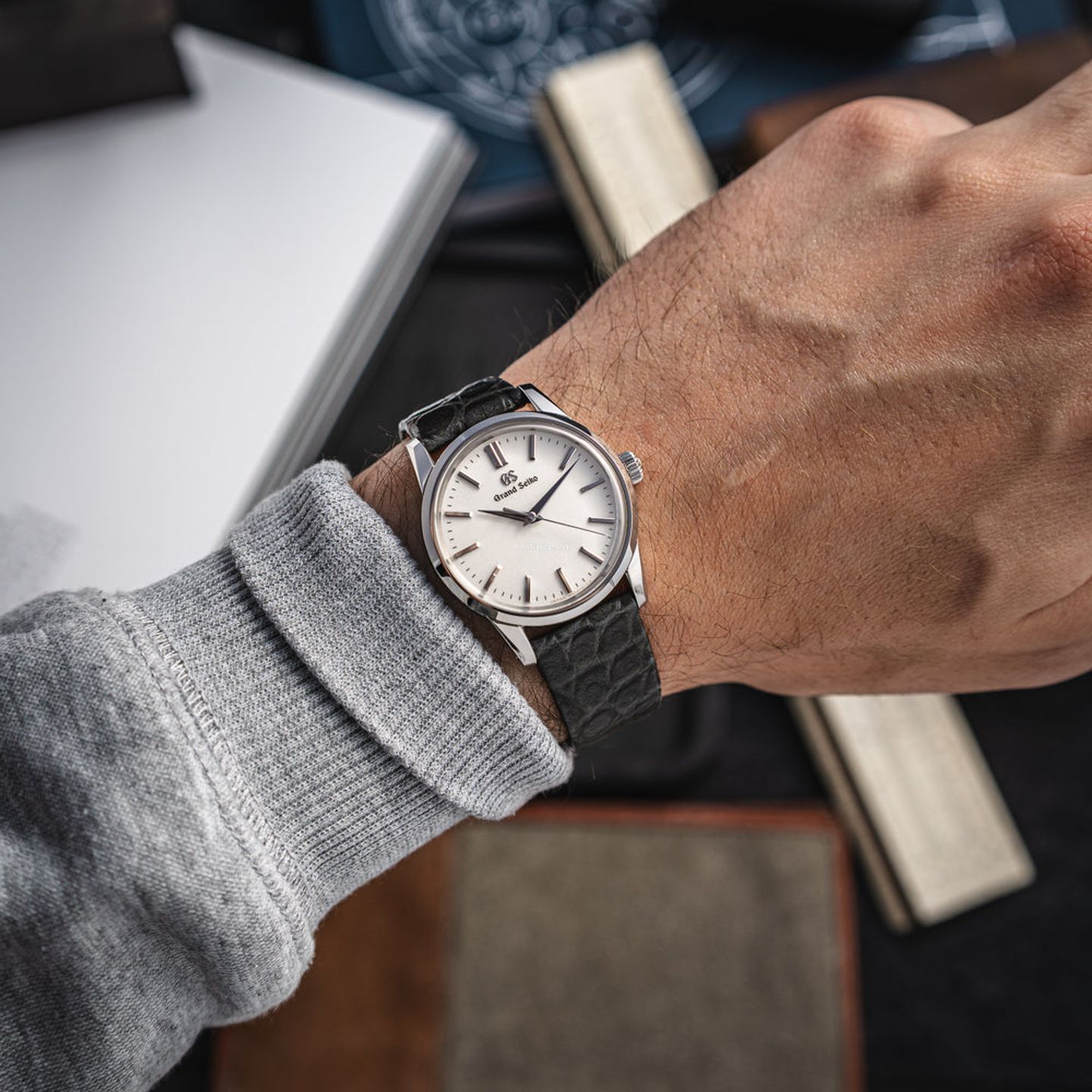 Grand Seiko Elegance Collection SBGX347G (2024) - White dial 34 mm Steel case (6/8)