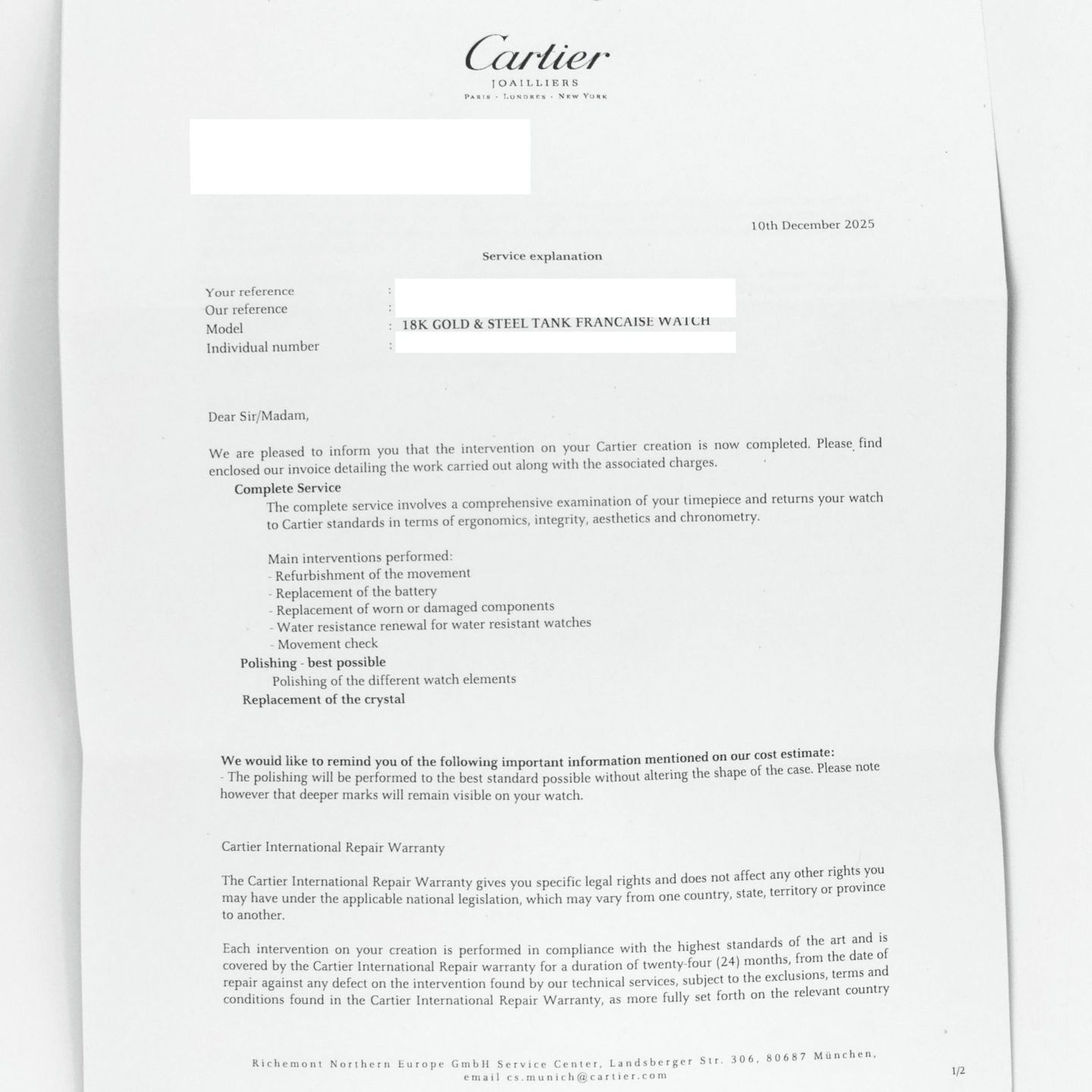 Cartier Tank Française 2301 - (6/8)