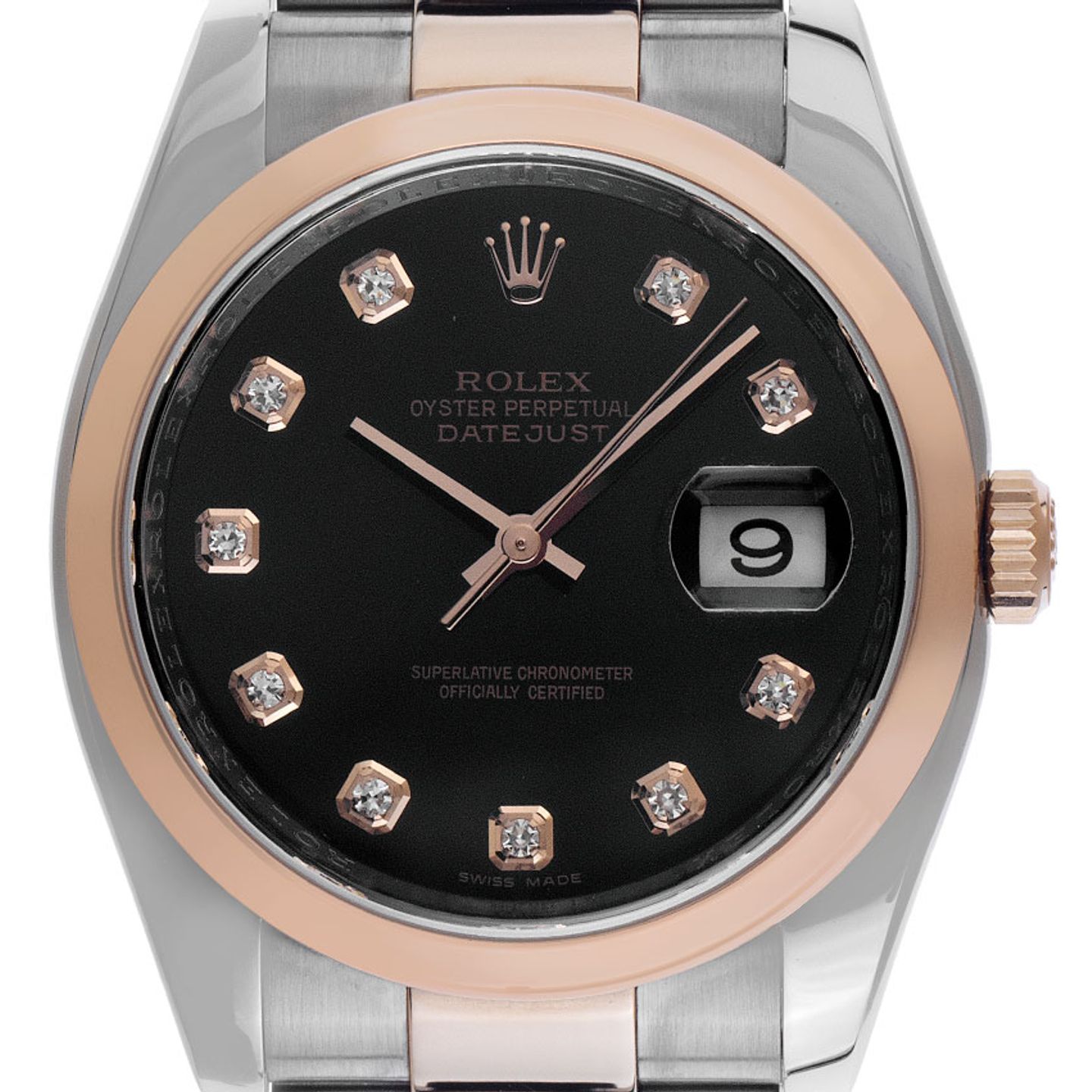 Rolex Datejust 36 116201 (2008) - 36 mm Gold/Steel case (1/8)