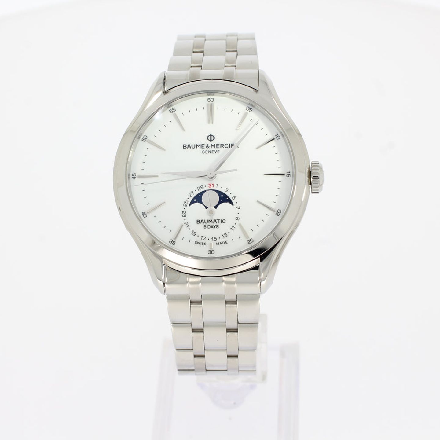 Baume & Mercier Clifton M0A10552 (2024) - White dial 42 mm Steel case (1/4)