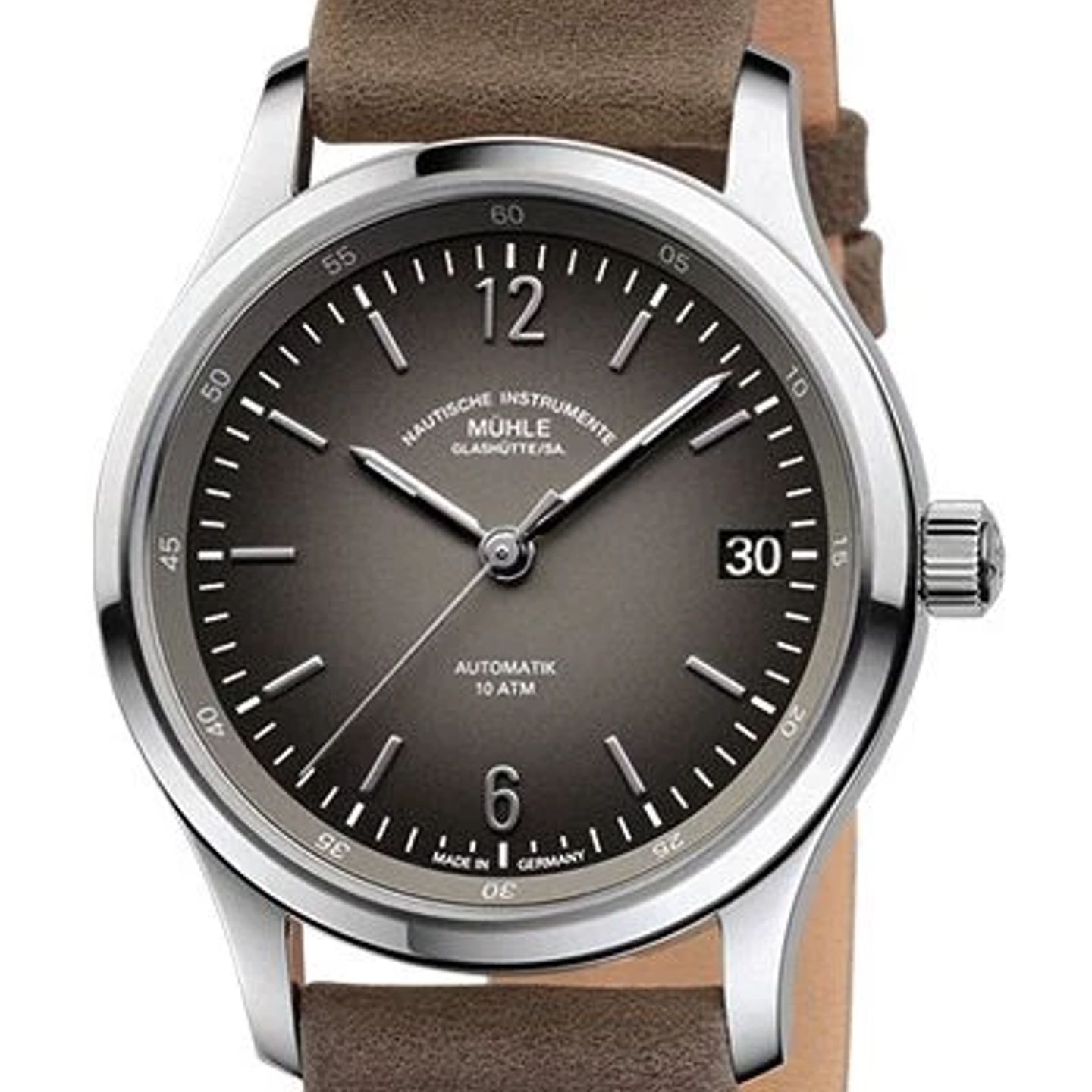 Mühle Glashütte Unknown M1-43-36-LB-O (2024) - Grey dial 35 mm Steel case (1/2)