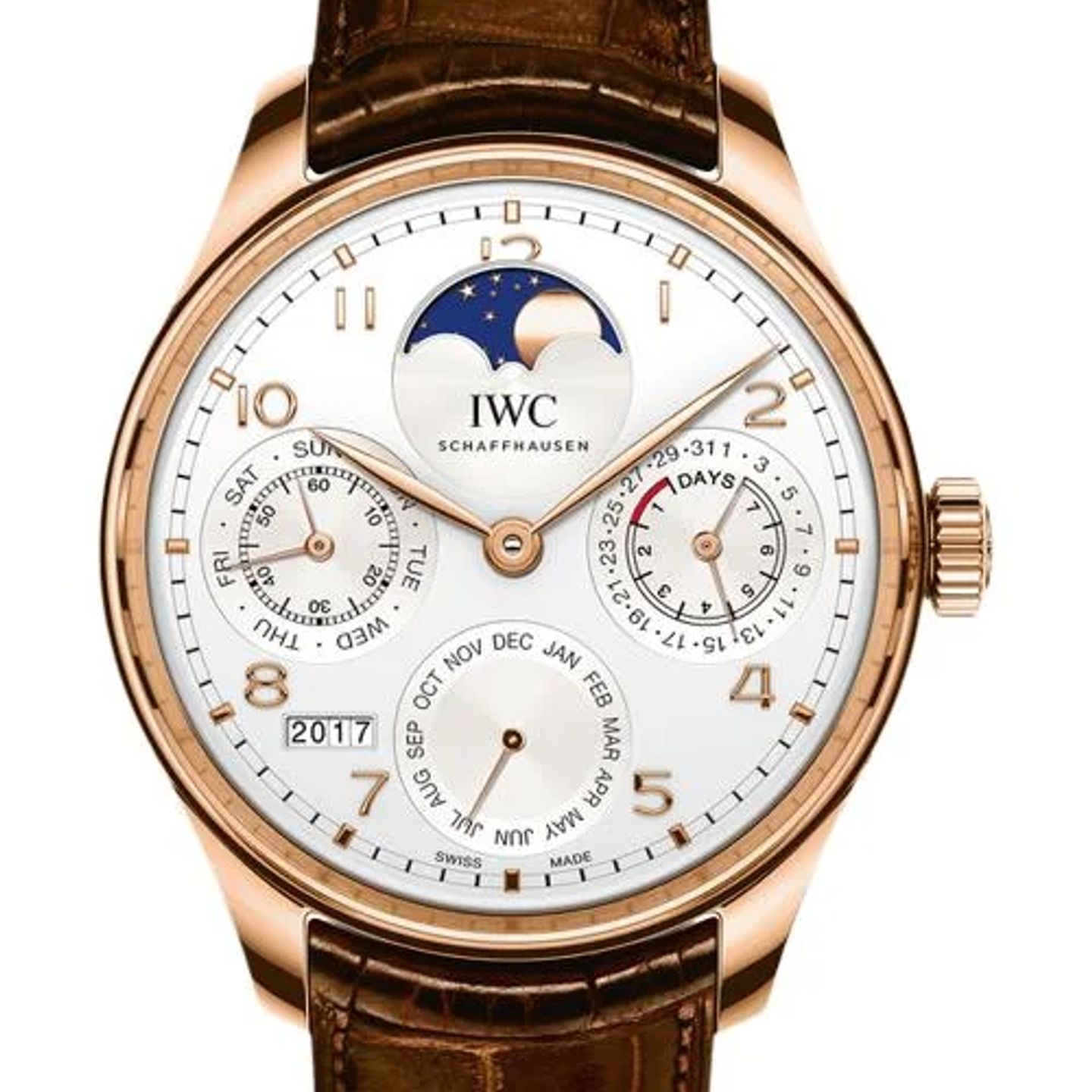 IWC Portuguese Perpetual Calendar IW503302 (2026) - Silver dial 44 mm Red Gold case (1/1)