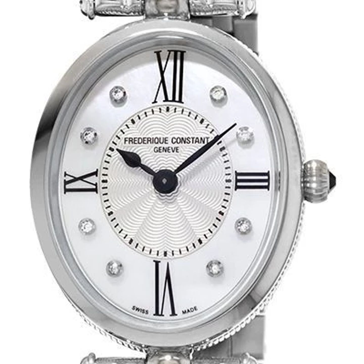 Frederique Constant Classics Art Deco FC-200RMPW2V6B (2024) - White dial 25 mm Steel case (2/2)