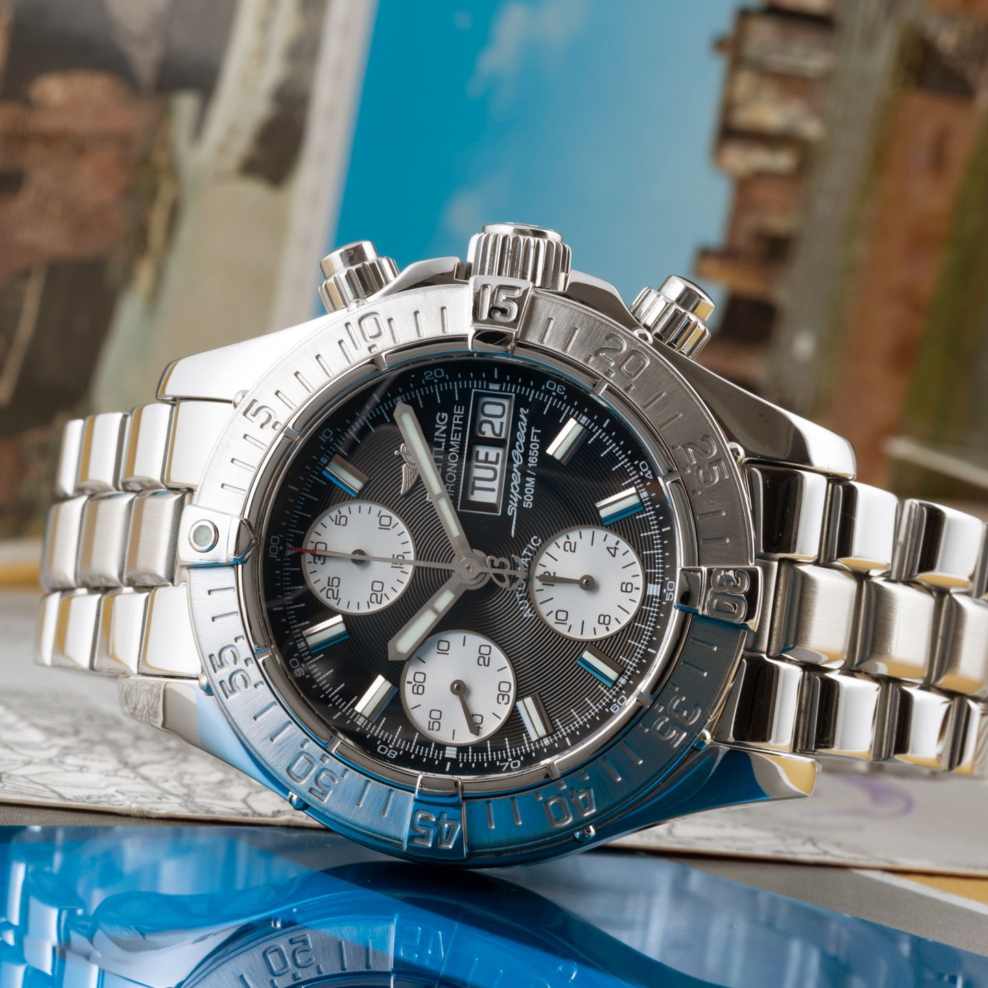 Breitling Superocean Chronograph II A13340 (Unknown (random serial)) - 42 mm Steel case (2/8)