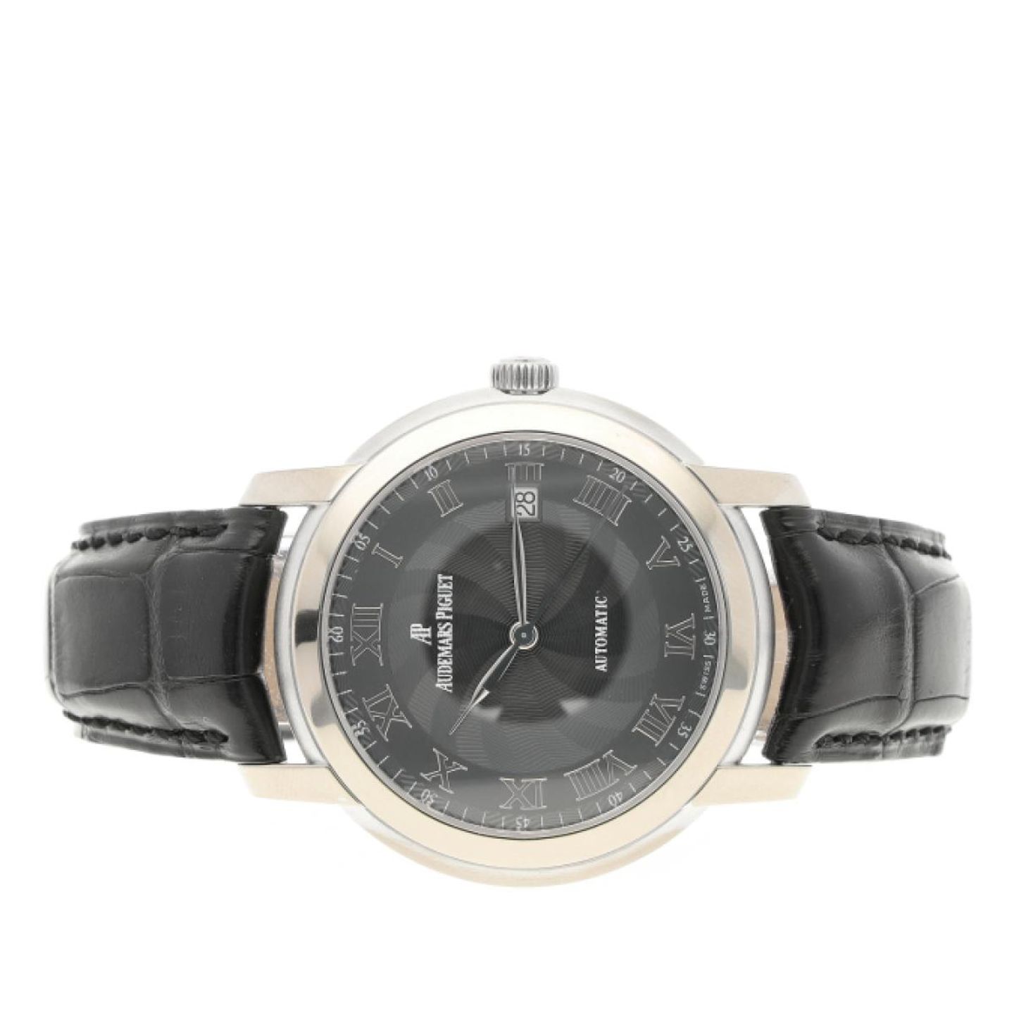 Audemars Piguet Jules Audemars 15120BC.OO.A002CR.03 (2007) - Zwart wijzerplaat 39mm Witgoud (6/8)