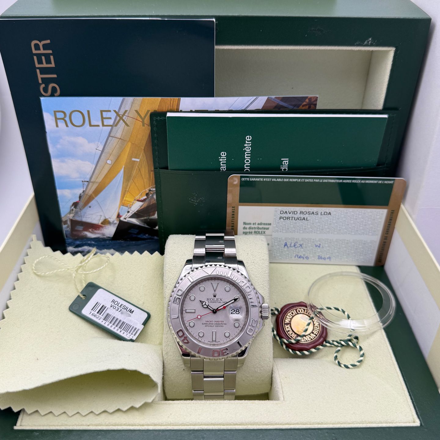 Rolex Yacht-Master 40 16622 (2009) - Silver dial 40 mm Steel case (8/8)