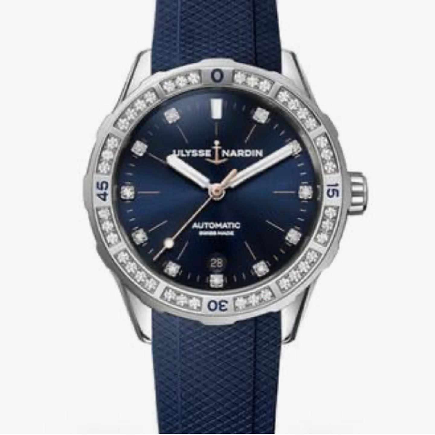 Ulysse Nardin Lady Diver 8163-182B-3/13 (2024) - Blue dial 39 mm Steel case (1/1)