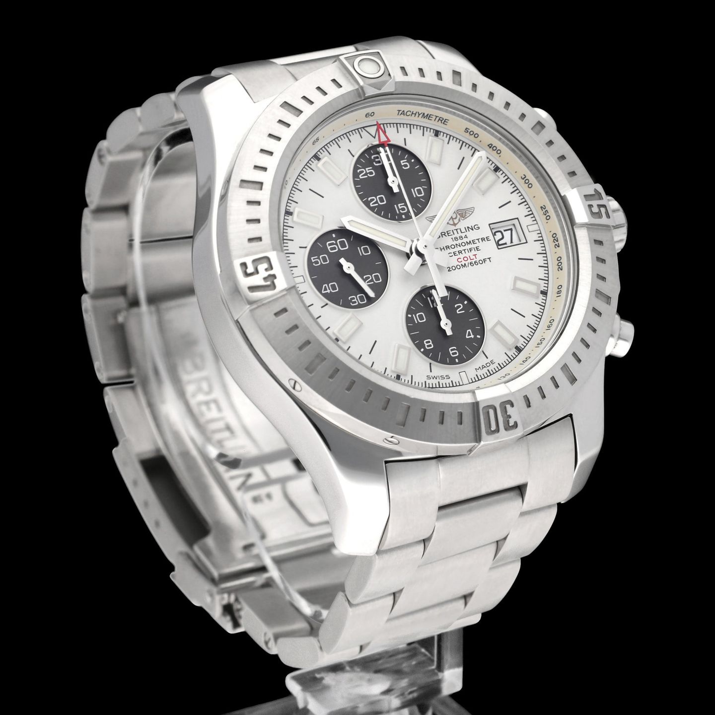 Breitling Colt Chronograph Automatic A13388 (2015) - Black dial 44 mm Steel case (4/8)