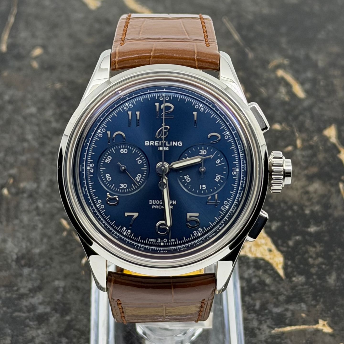 Breitling Duograph AB1510171C1P1 (2026) - Blue dial 42 mm Steel case (2/8)