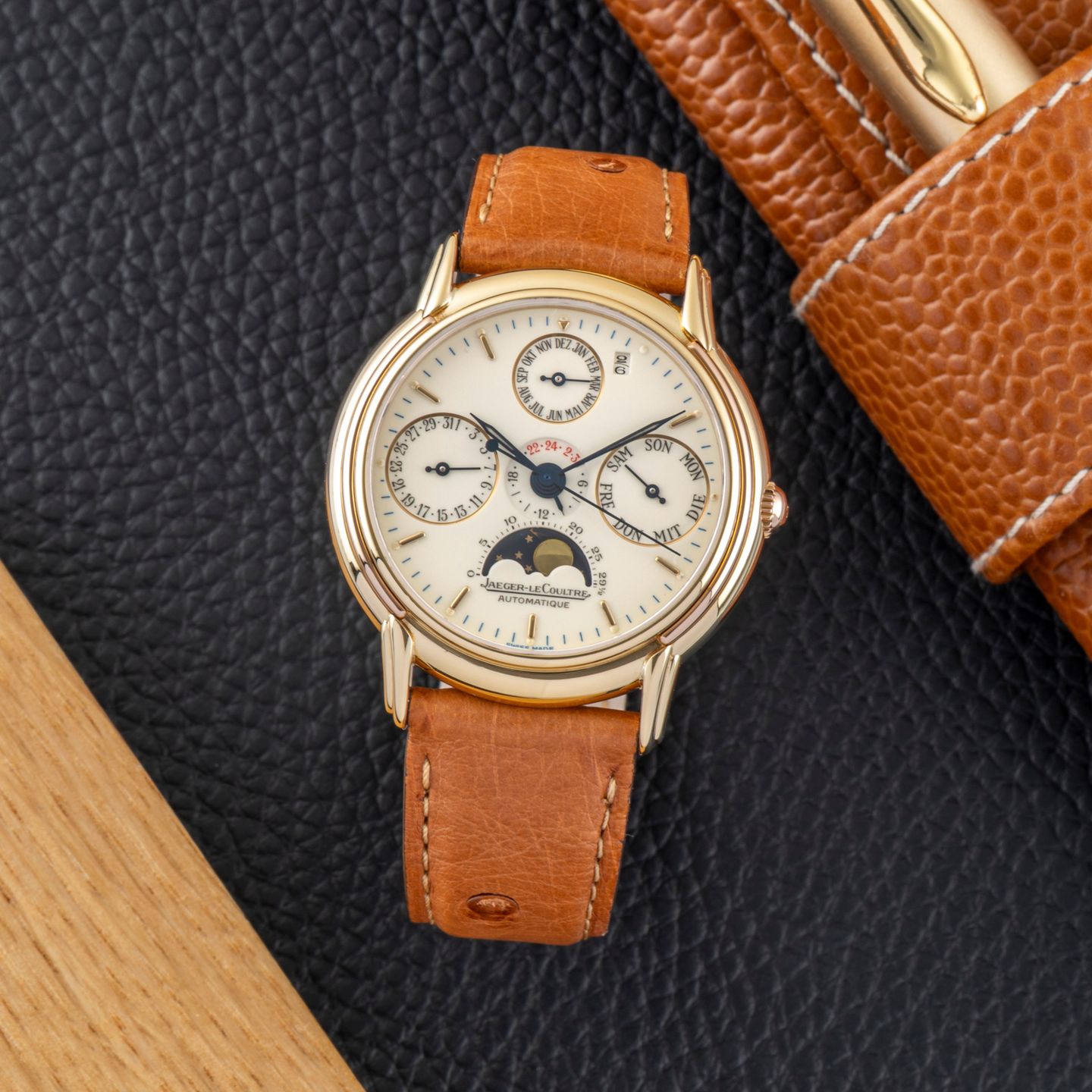 Jaeger-LeCoultre Odysseus 166.7.80 (1991) - White dial 36 mm Yellow Gold case (1/8)