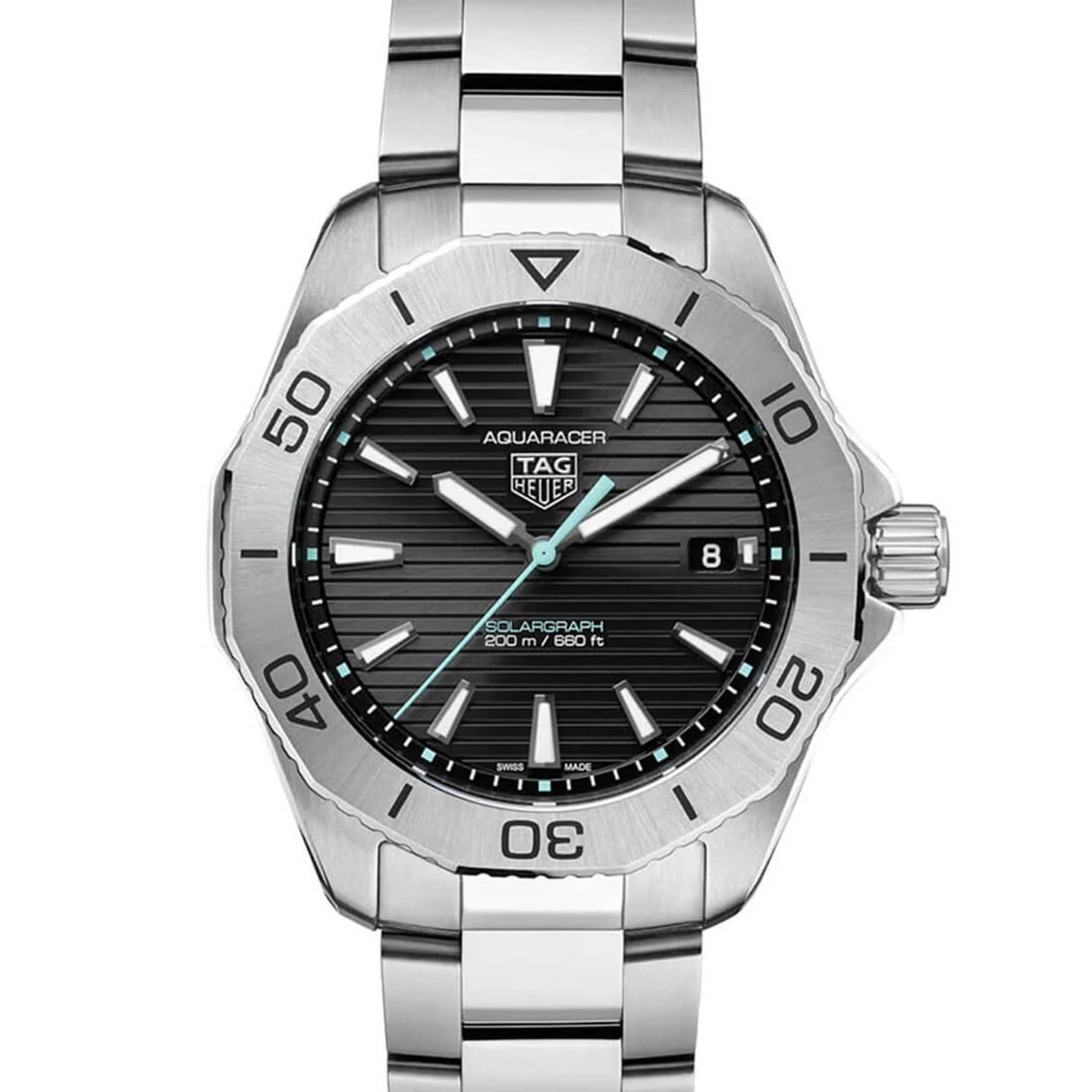 TAG Heuer Aquaracer WBP1114.BA0000 (2024) - Zwart wijzerplaat 40mm Staal (1/2)