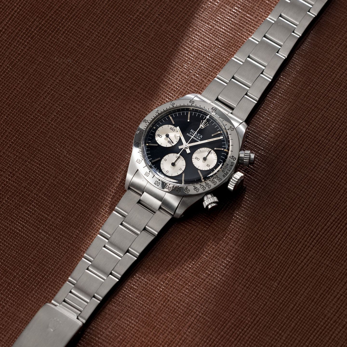 Rolex Daytona 6265 (Unknown (random serial)) - Black dial 37 mm Steel case (3/8)