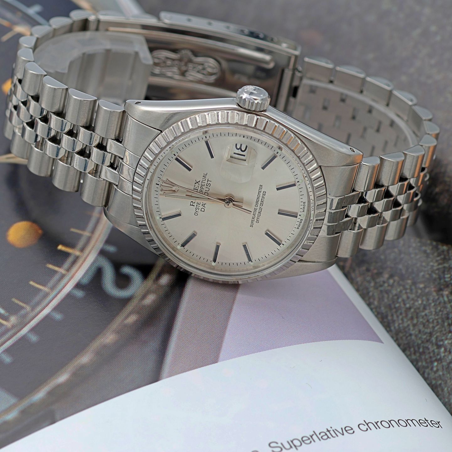 Rolex Datejust 1603 (Unknown (random serial)) - 36 mm Steel case (7/8)