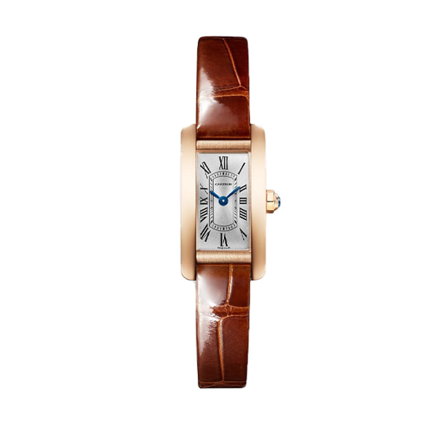 Cartier Tank Américaine WGTA0341 (2025) - Silver dial 15 mm Rose Gold case (1/8)