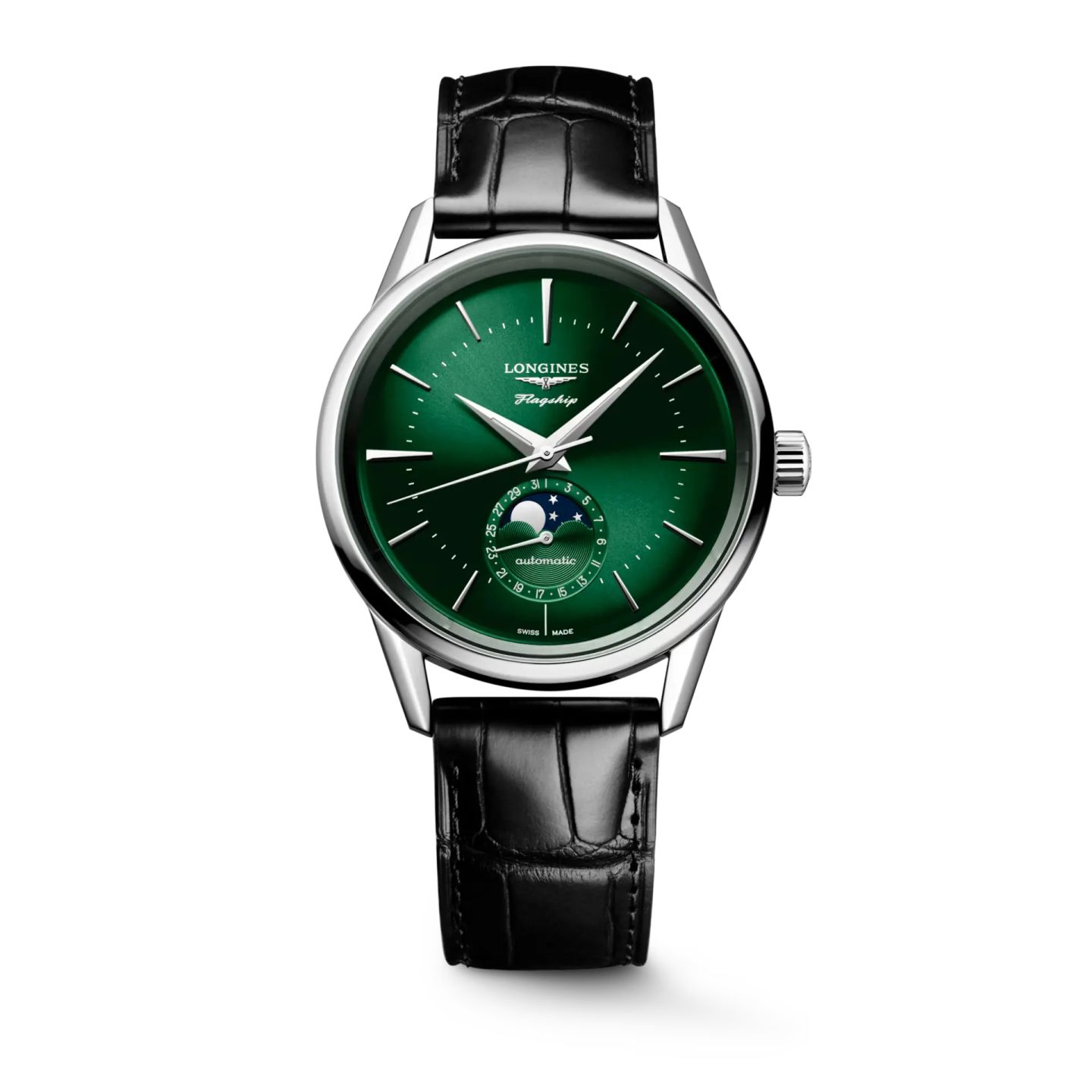 Longines Flagship Heritage L4.815.4.02.2 (2025) - Green dial 39 mm Steel case (1/1)