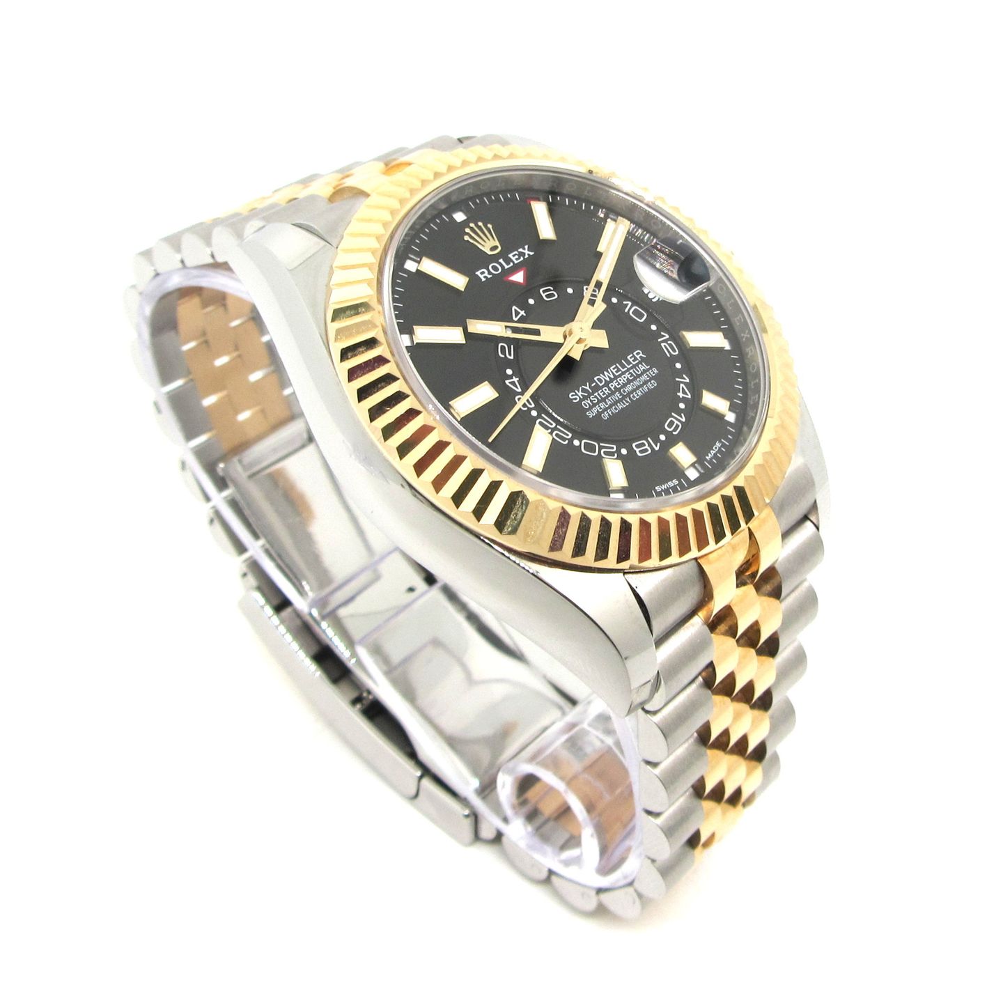 Rolex Sky-Dweller 326933 (2022) - Black dial 42 mm Gold/Steel case (6/6)