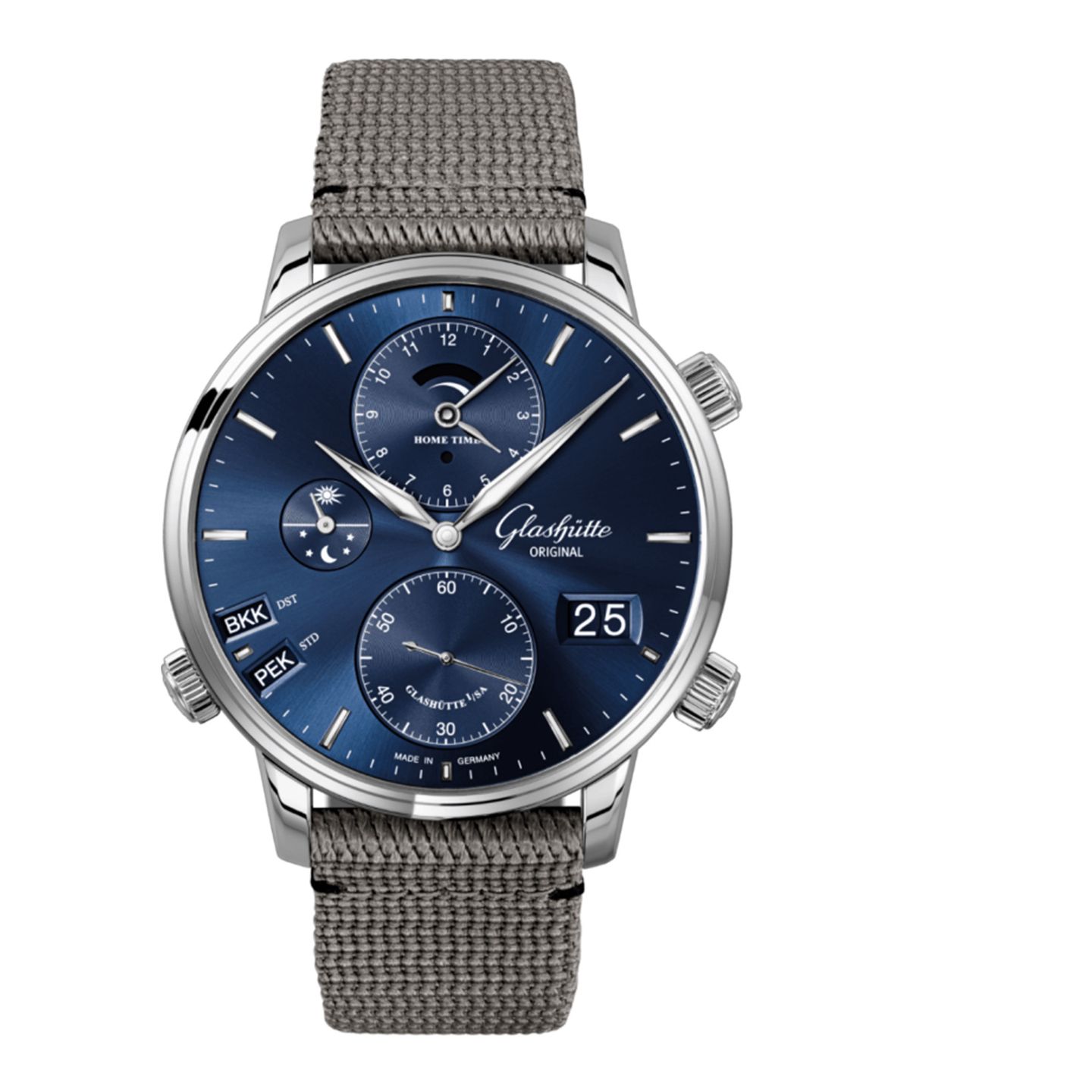 Glashütte Original Senator Cosmopolite 1-89-02-05-02-66 (2024) - Blue dial 44 mm Steel case (1/2)